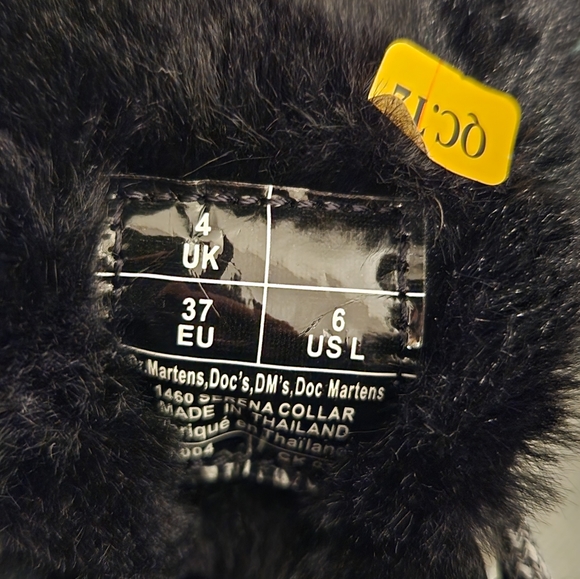 Dr. Martens Womens 1460 Serena Collar Milo faux fur boots New in Box Size 6 - Picture 14 of 16